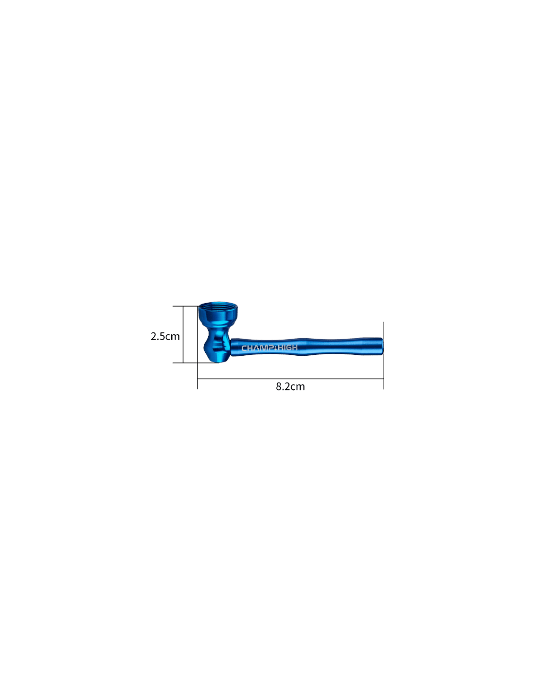 Mini Pipa de Aluminio Champ High | Distribución Mayorista
