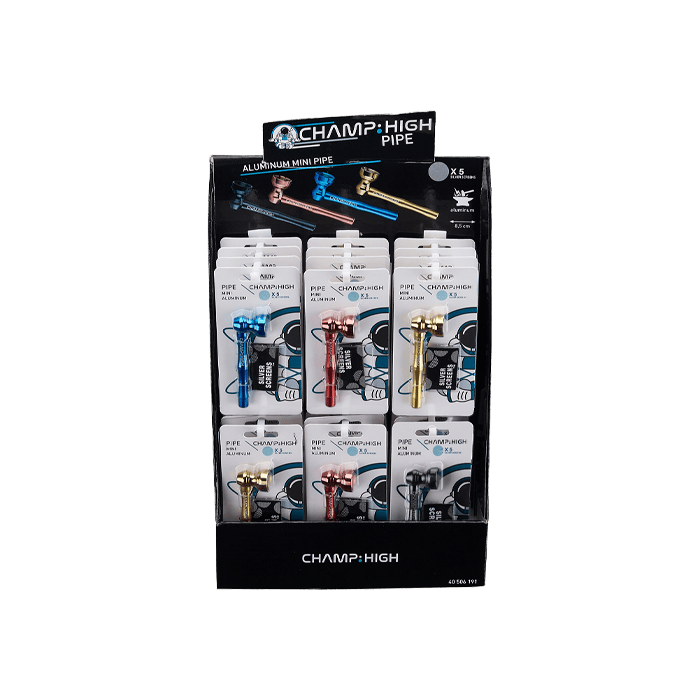 Mini Pipa de Aluminio Champ High | Distribución Mayorista