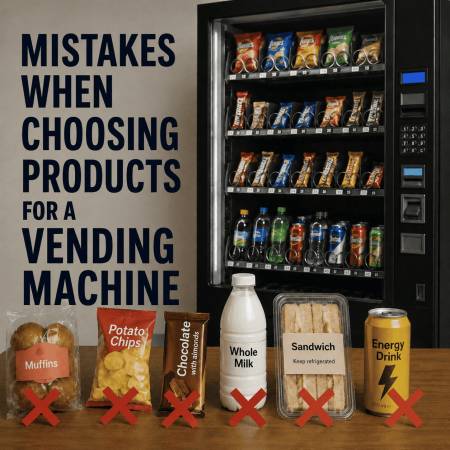 Mistakes when choosing products for a vending machine